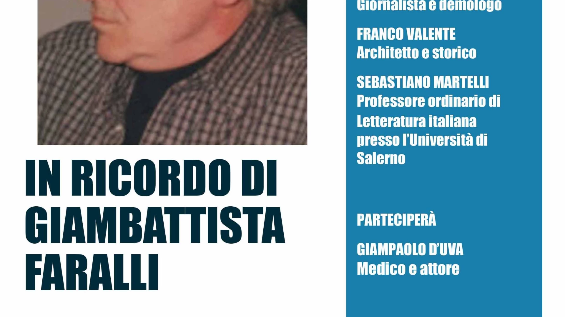 Monteroduni: l'associazione Gea organizza un evento culturale dedicato alla memoria di Giambattista Faralli.